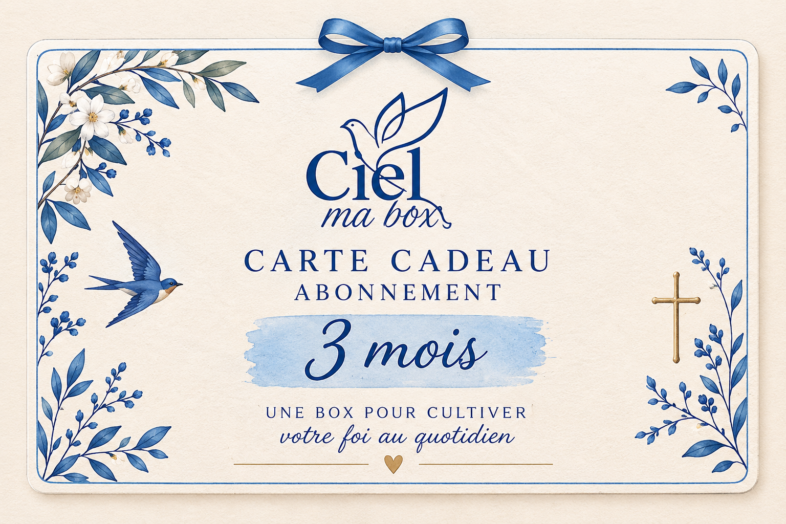 Carte cadeau 3 mois